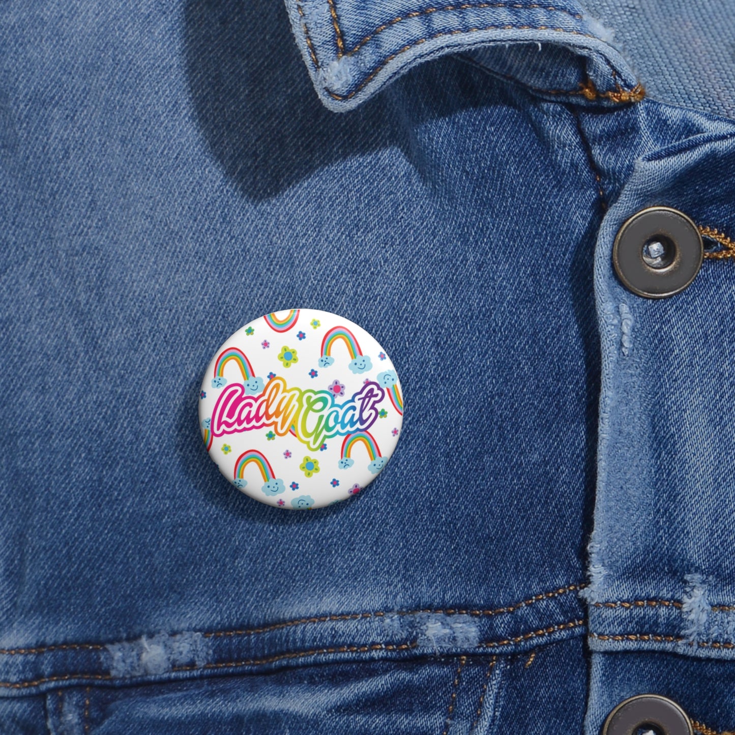 Lady Goat LF Edition Custom Pin Buttons