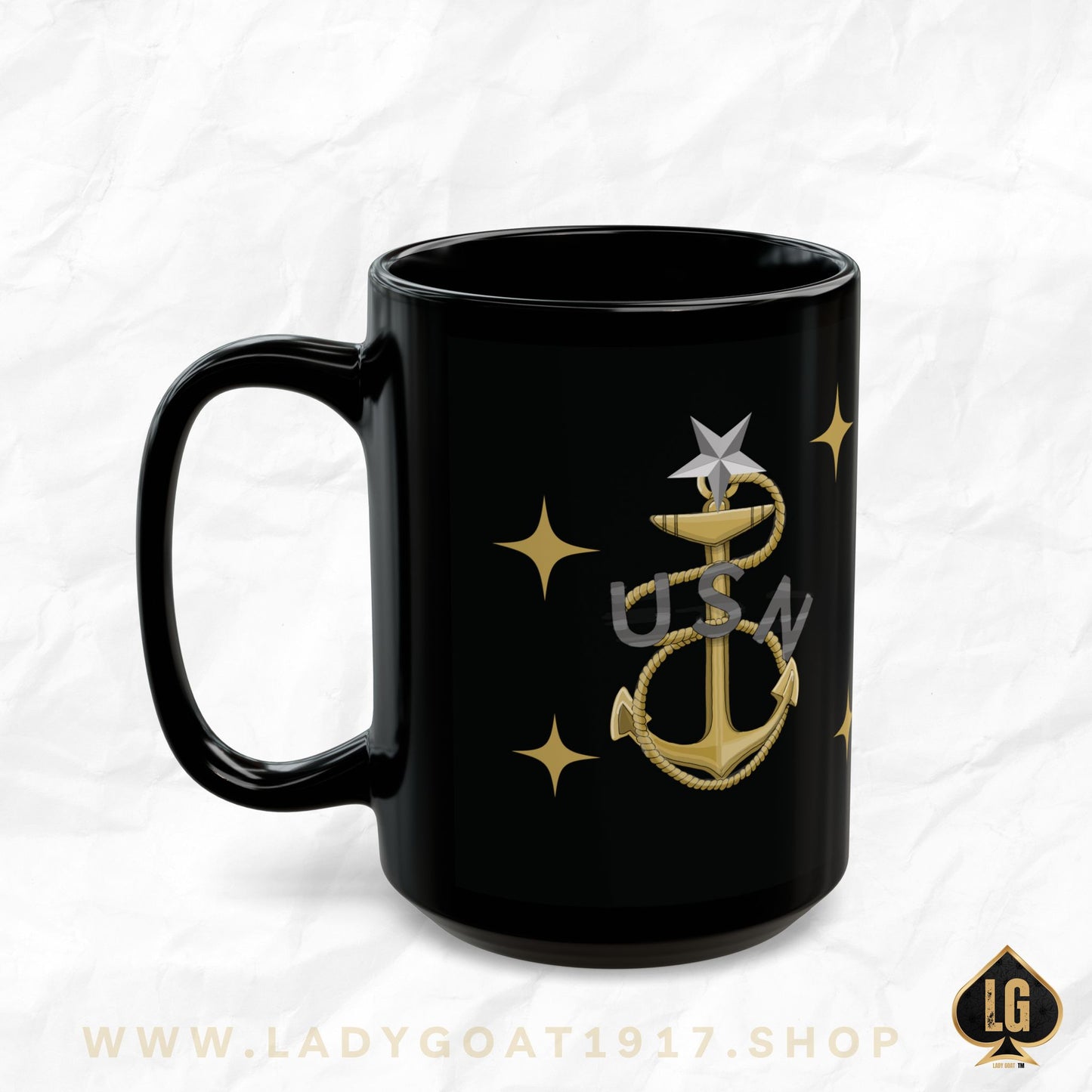 SCPO Retirement Era Black Mug
