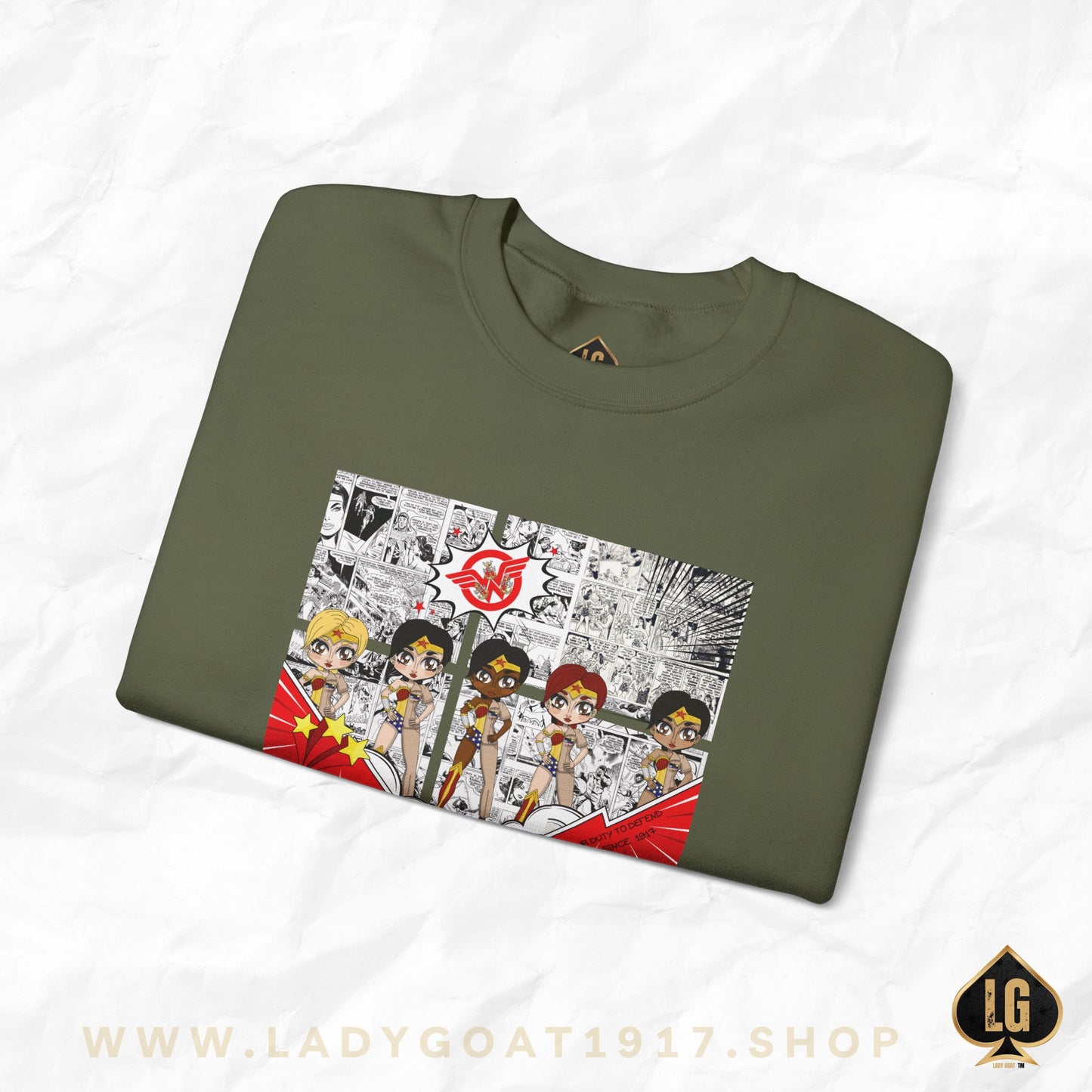 News Flash Comic Crewneck Sweater