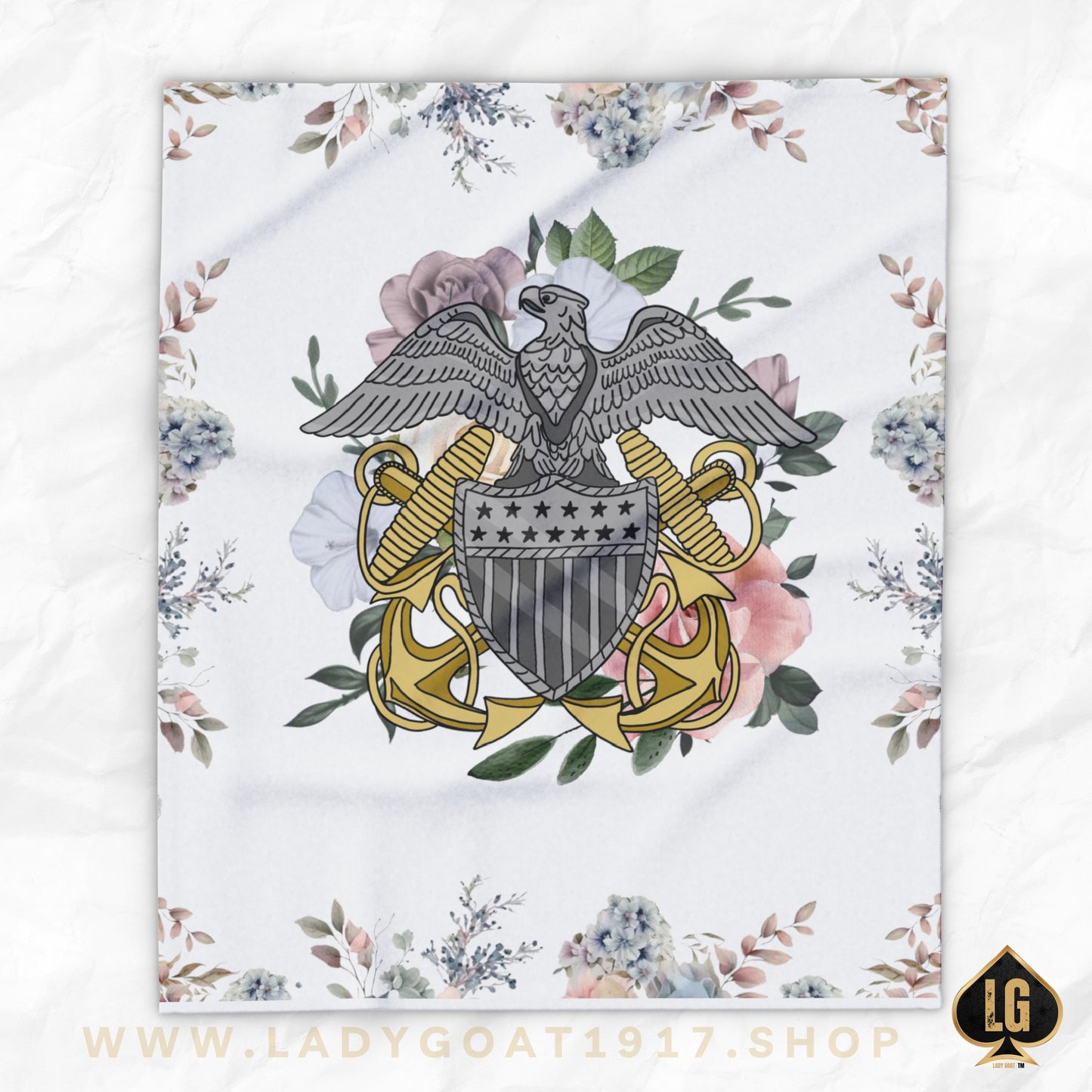 Navy Officer Fleece Blanket