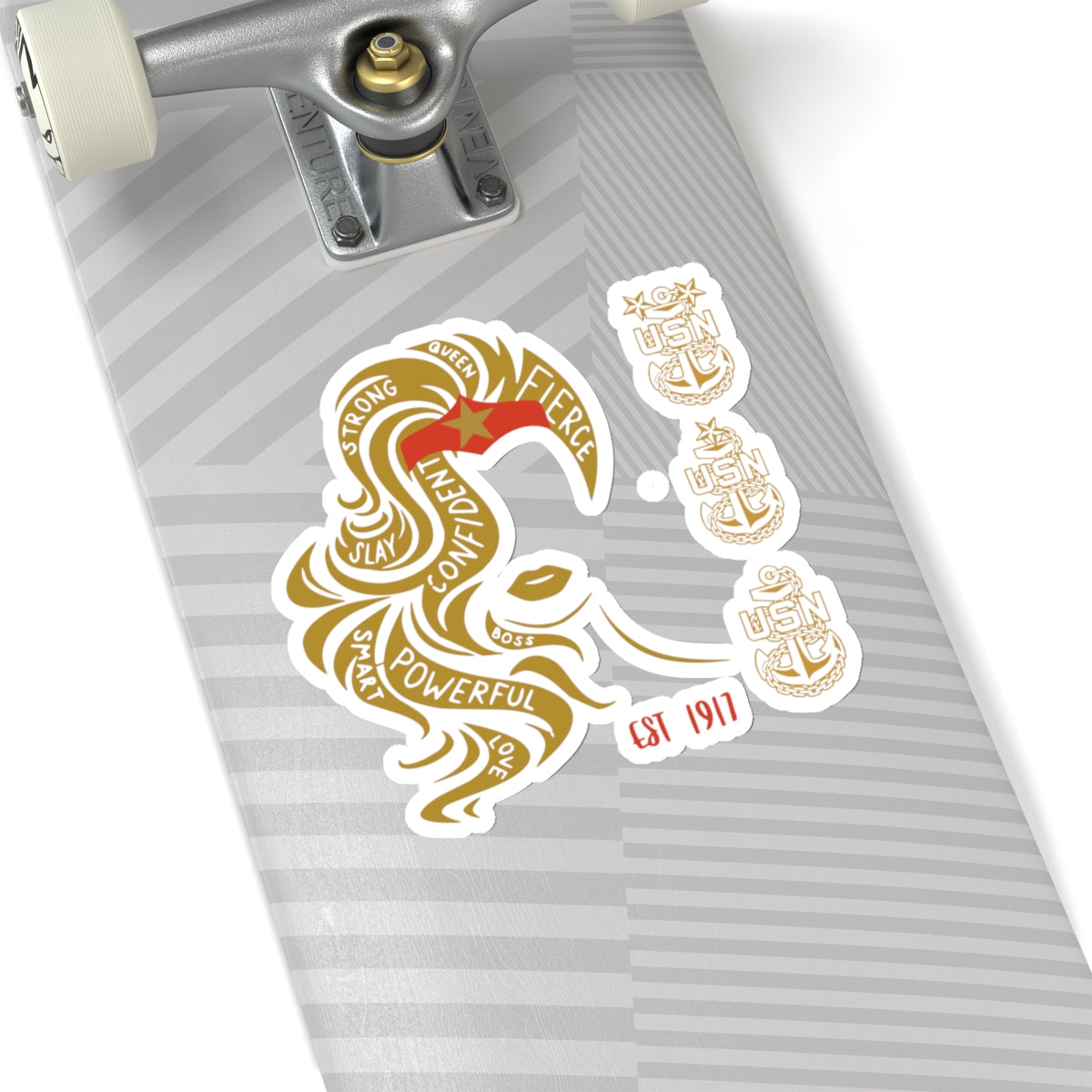 WW OG Long Hair Gold Sticker
