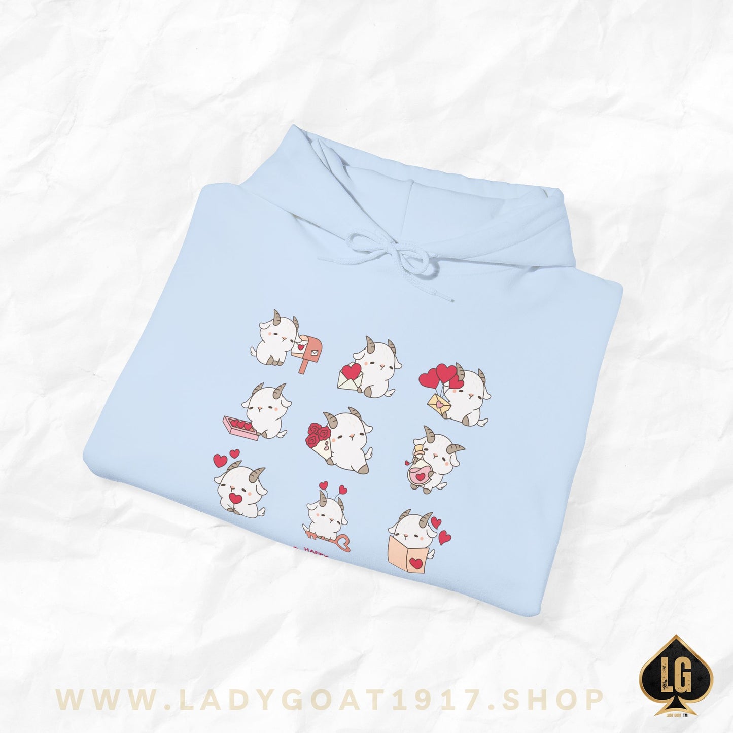 Hello Goat Valentine Unisex Hoodie