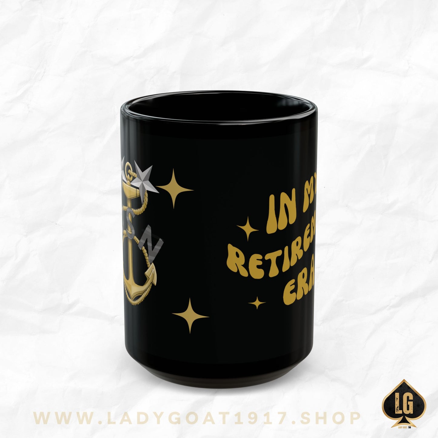 MCPO Retirement Era Black Mug