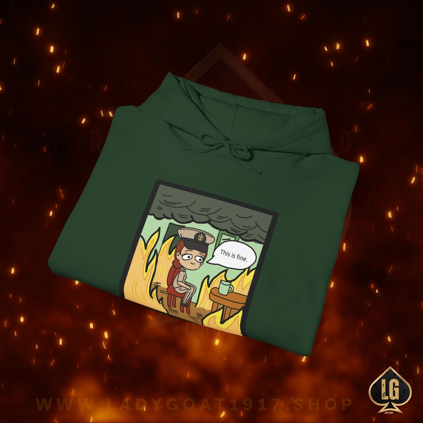 This is Fine ! V3 CPO Unisex Hoodie