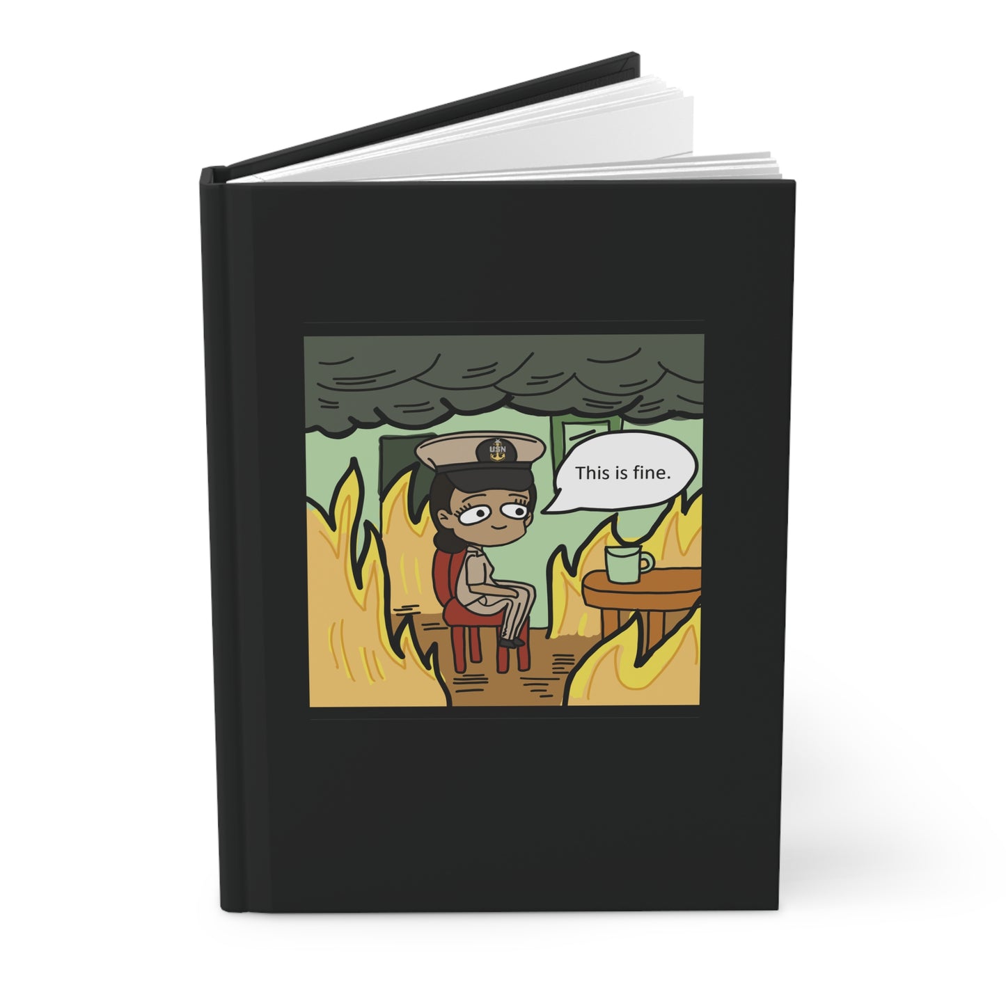 This is Fine ! V1 SCPO Hardcover Journal Matte