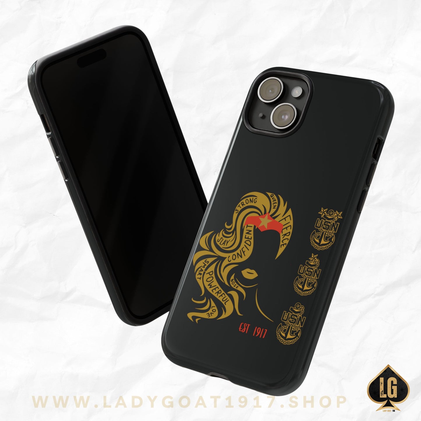 WW OG Long Hair Gold Phone Case