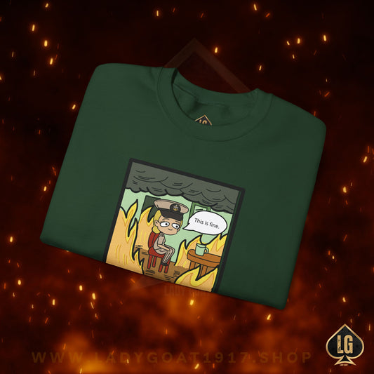 This is Fine ! V2 SCPO Crewneck Sweater