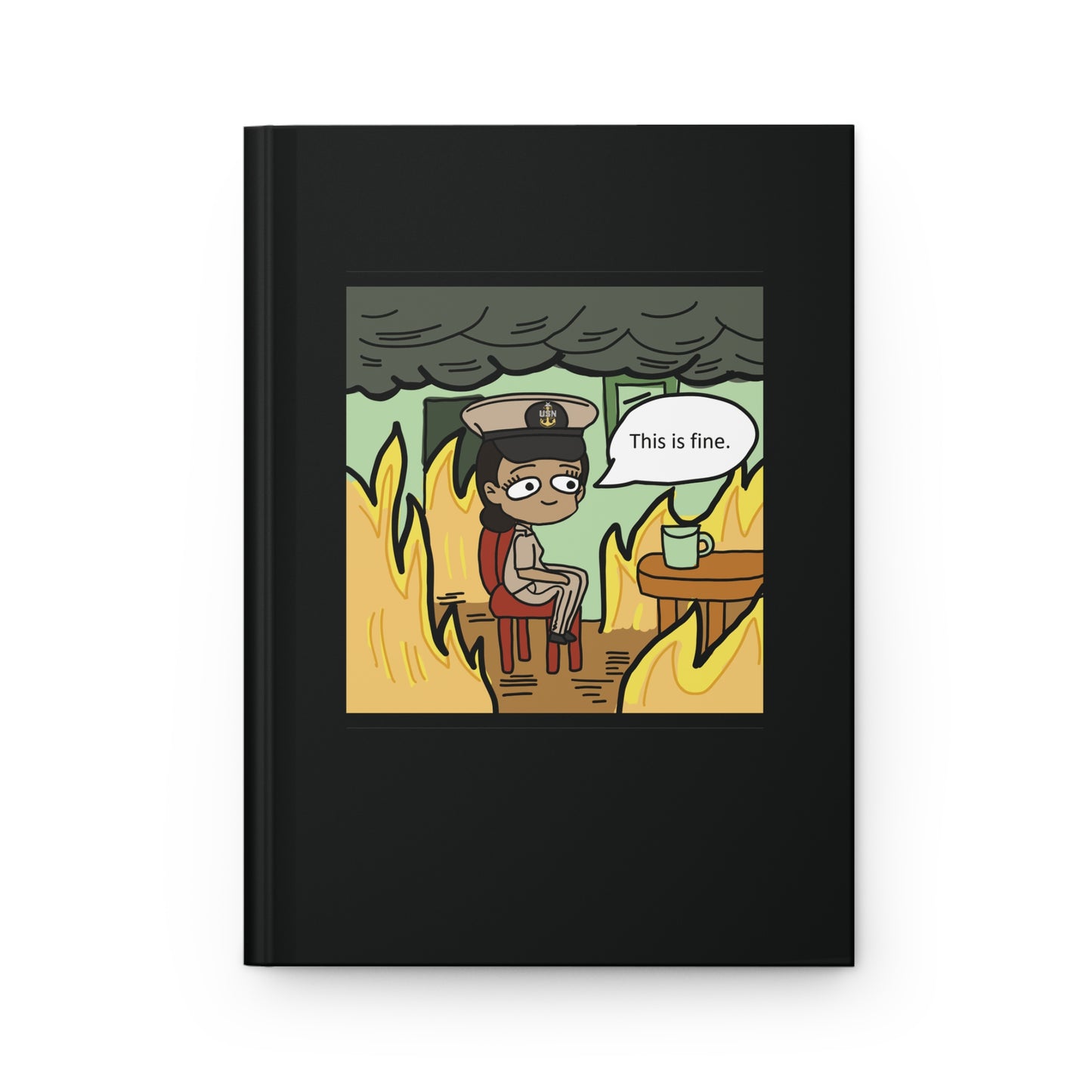 This is Fine ! V1 SCPO Hardcover Journal Matte