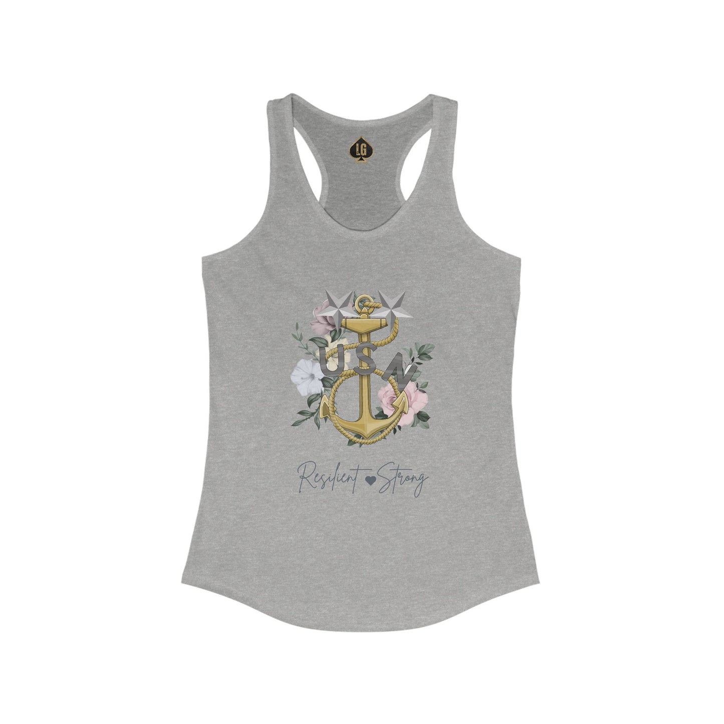 Resilient and Strong V9 Women's Ideal Racerback Tank