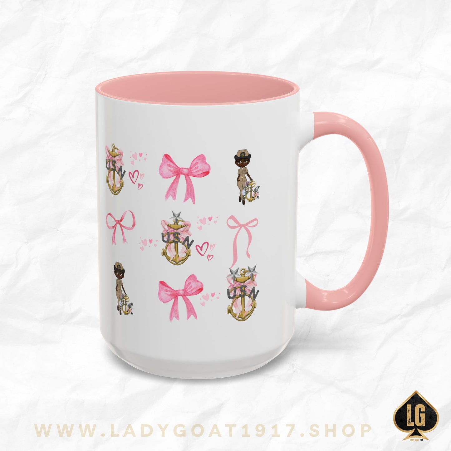 Lady Goat Coquette V3 Accent Coffee Mug 15oz