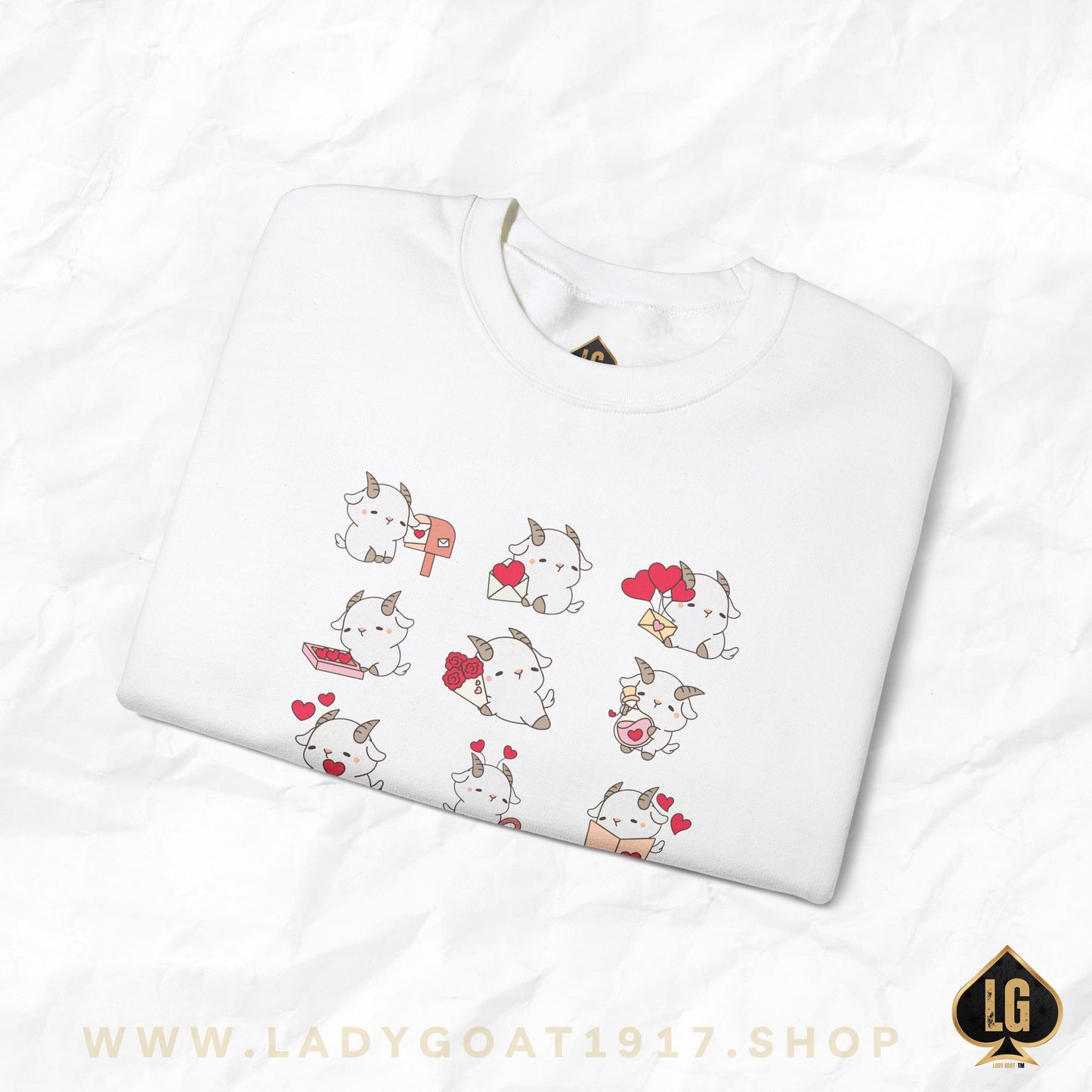 Hello Goat Valentine Crewneck Sweater