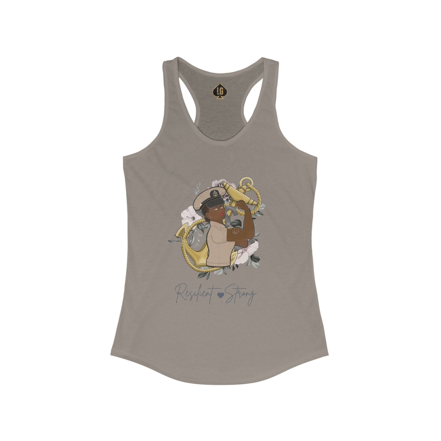Resilient and Strong V5 Women's Ideal Racerback Tank
