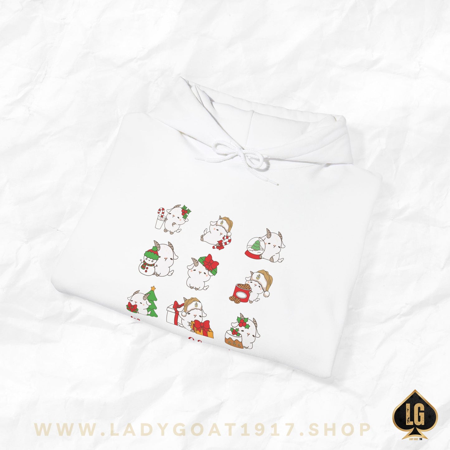 Hello Goat Christmas Unisex Hoodie