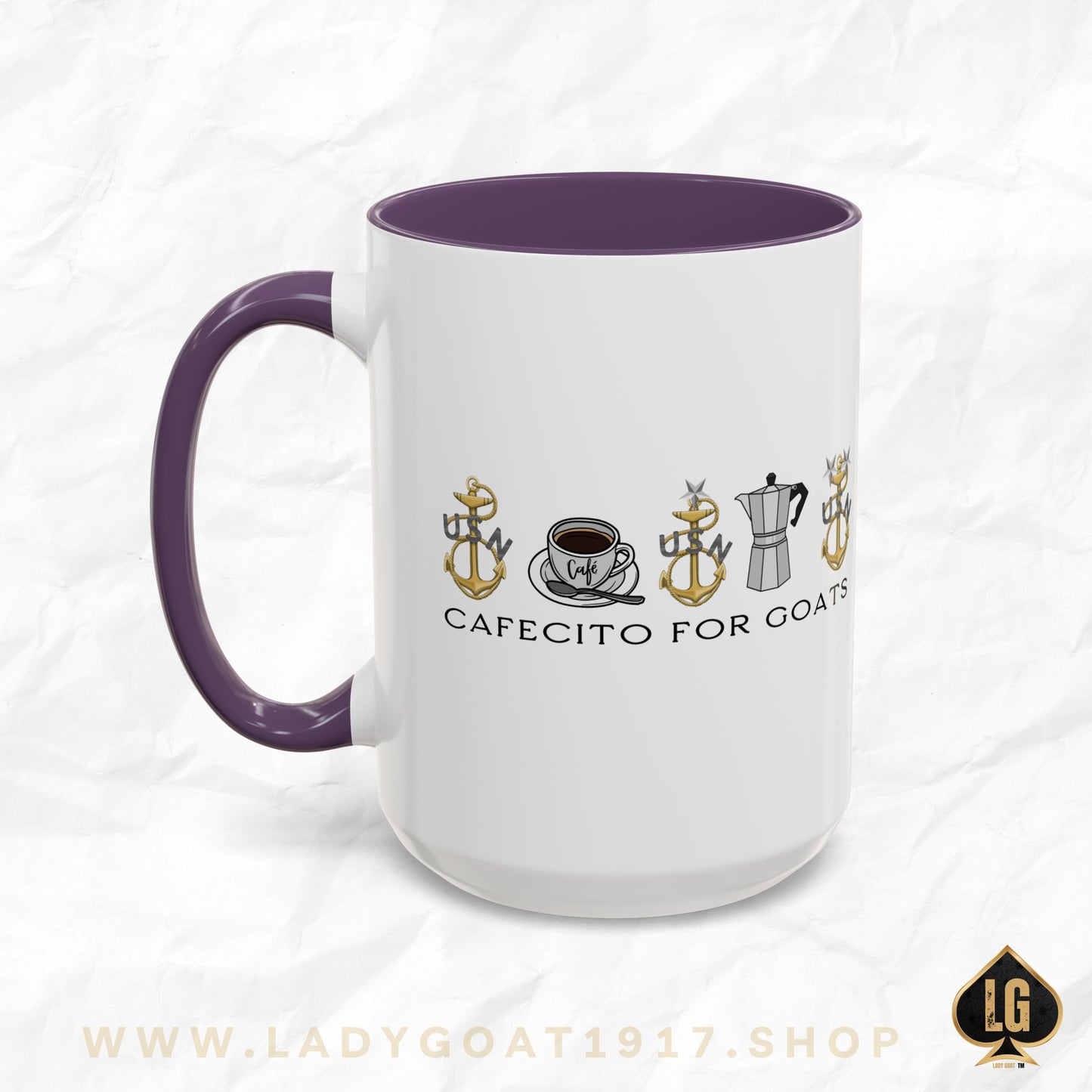 Vintage Cafecito for Goats Coffee Mug 15oz