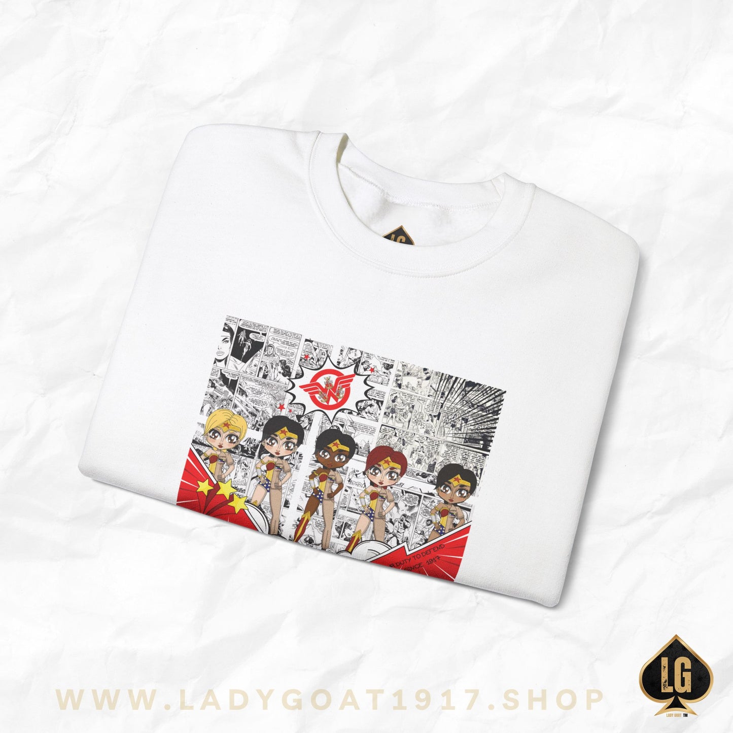News Flash Comic Crewneck Sweater