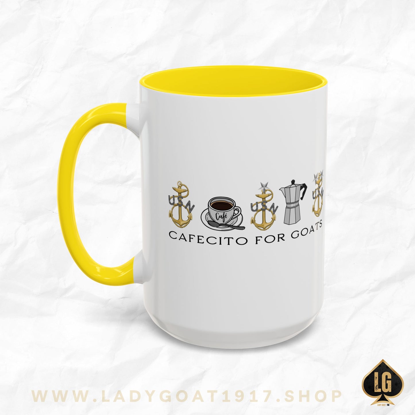 Vintage Cafecito for Goats Coffee Mug 15oz
