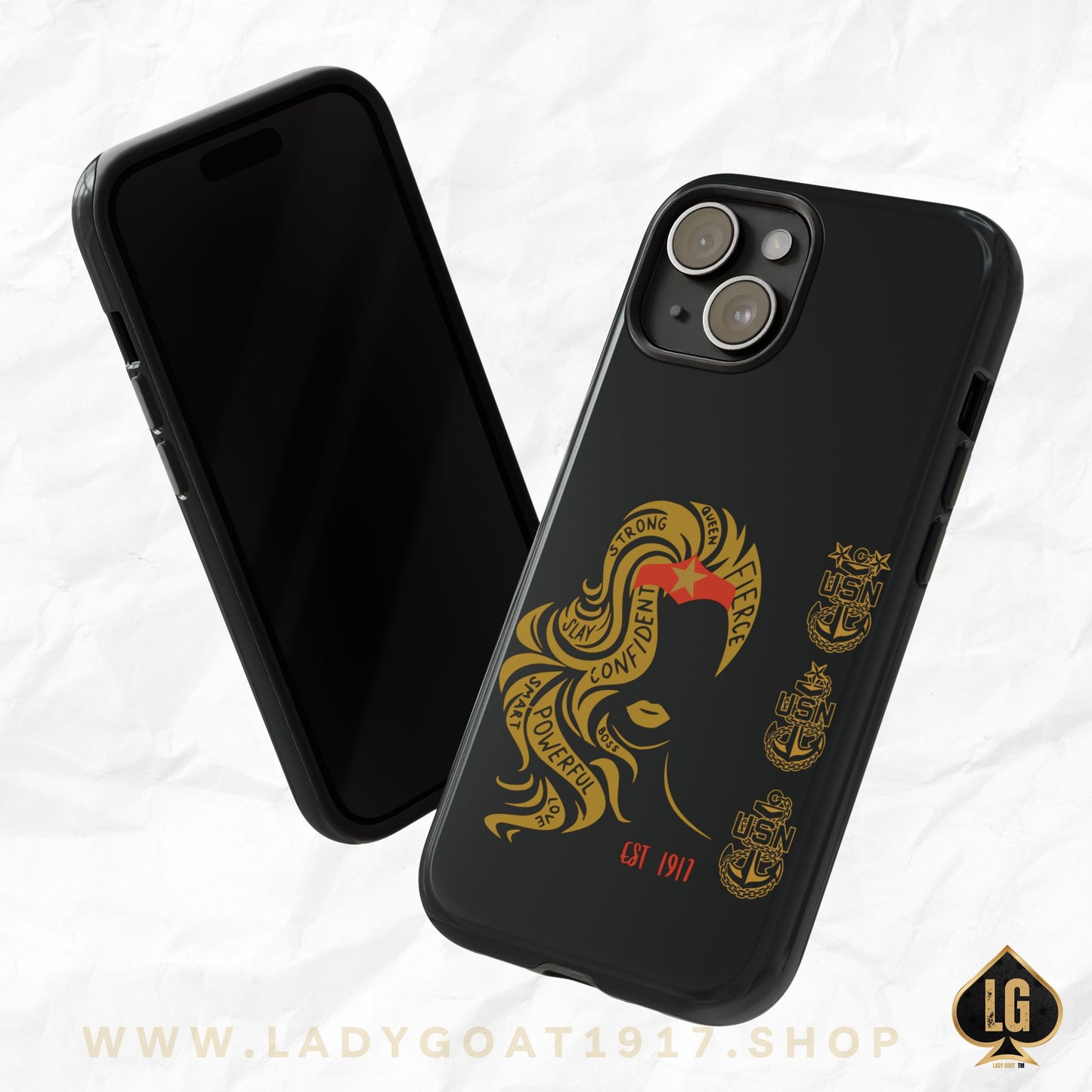 WW OG Long Hair Gold Phone Case