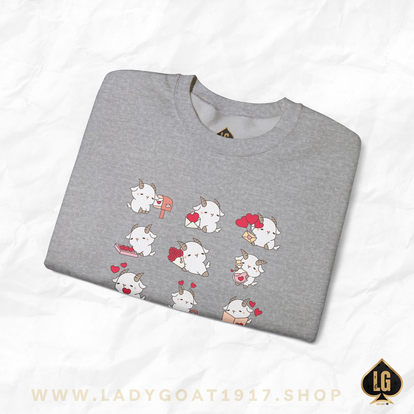 Hello Goat Valentine Crewneck Sweater