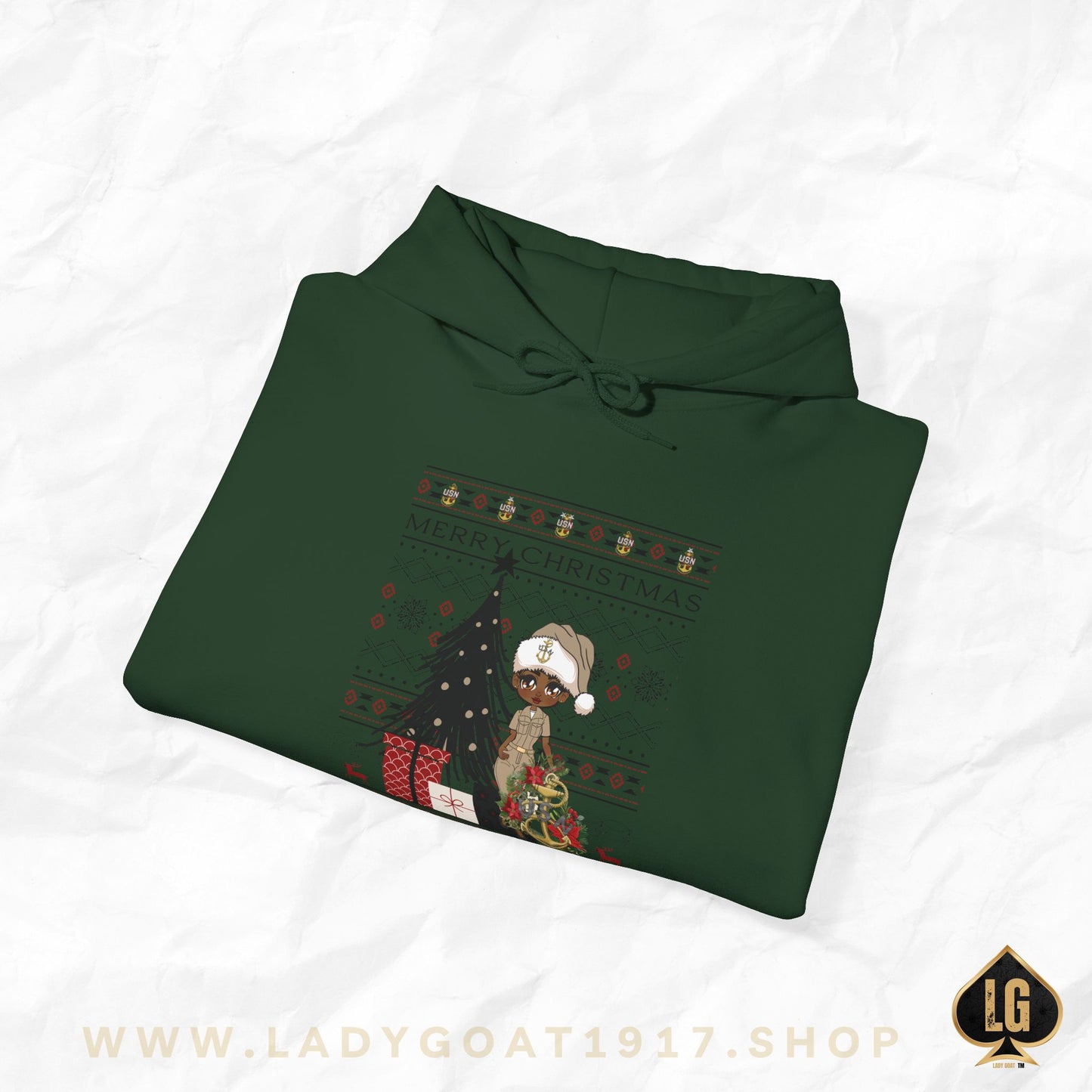 Khaki Christmas V2 Unisex Hoodie