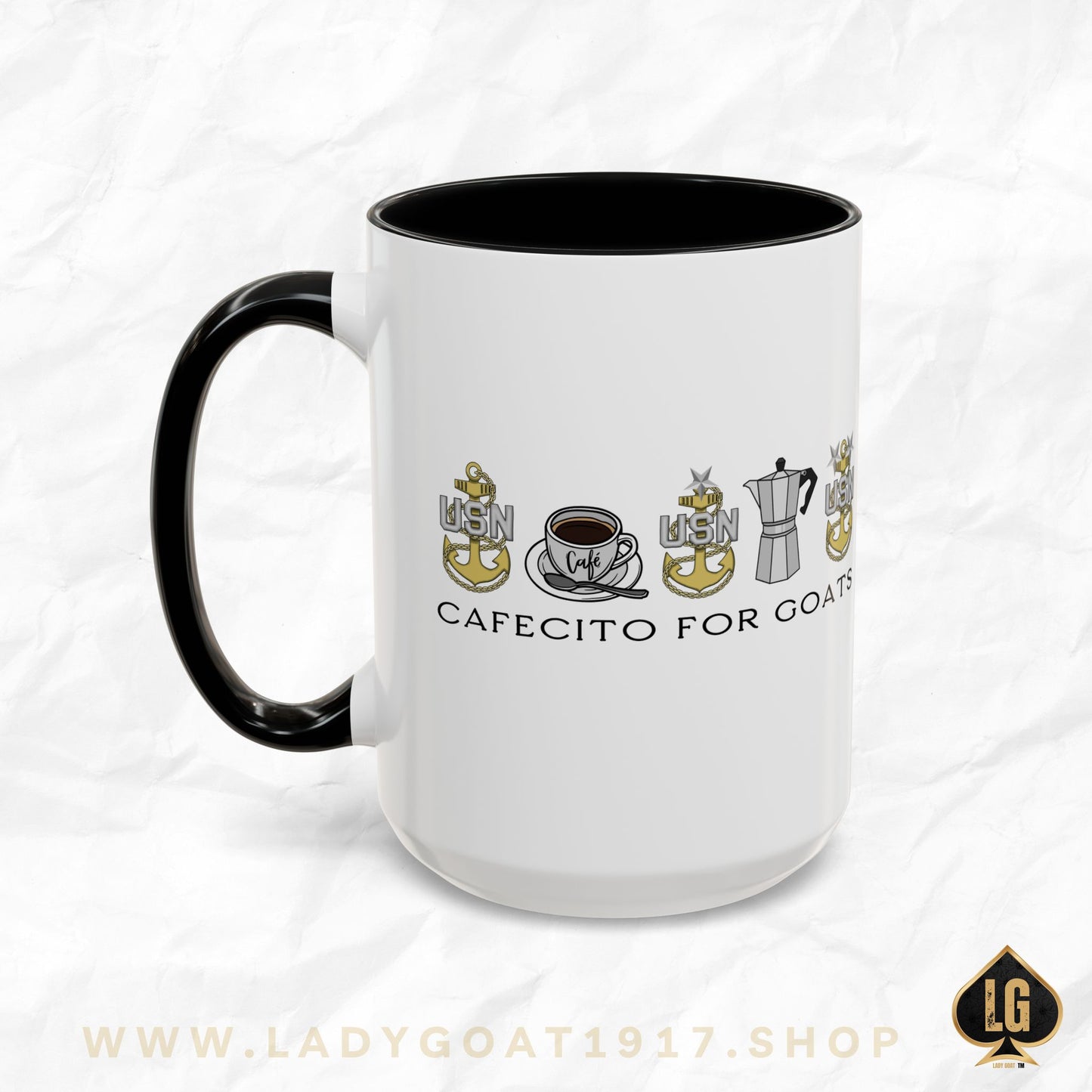 Cafecito for Goats Coffee Mug 15oz