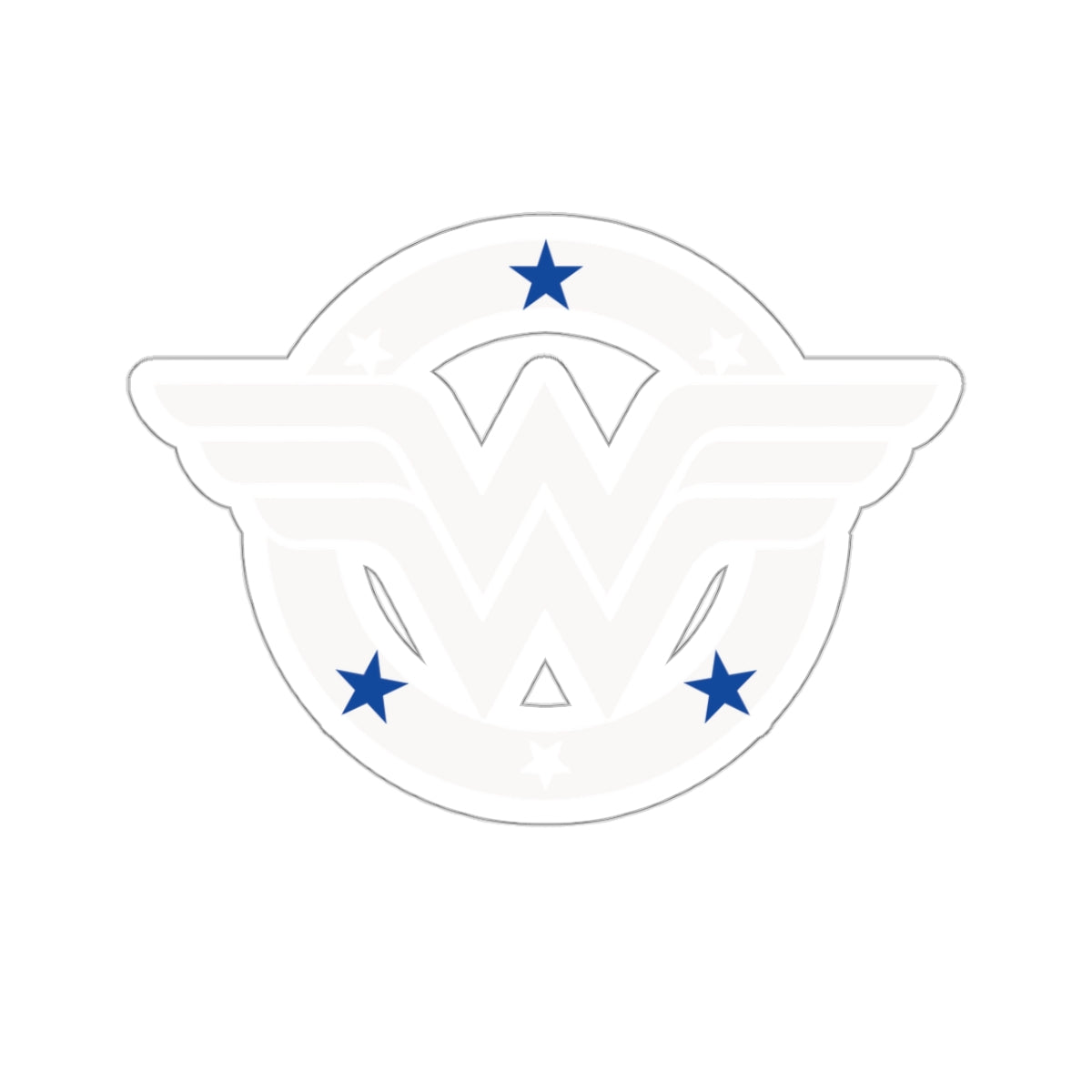 WW Blue Line Sticker V4