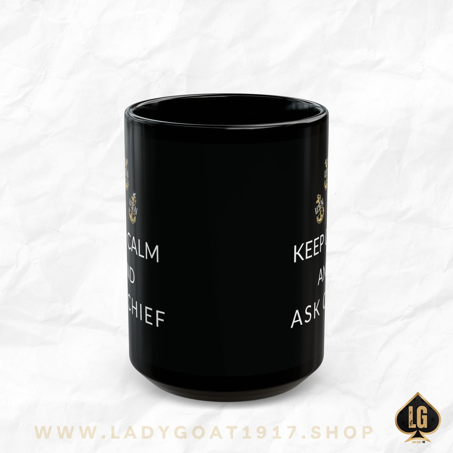 Keep Calm Black Mug