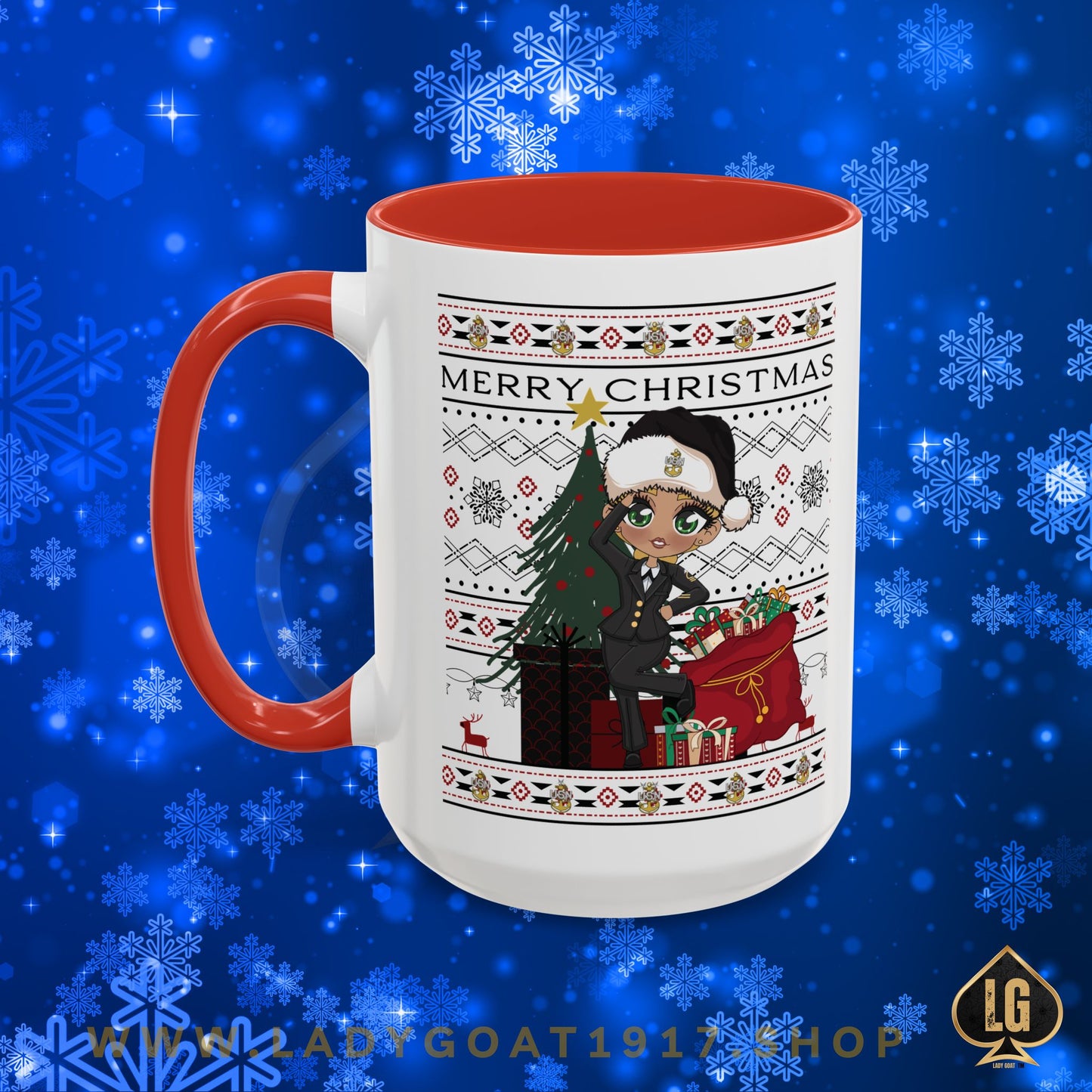 Christmas Blues V9 15oz Mug
