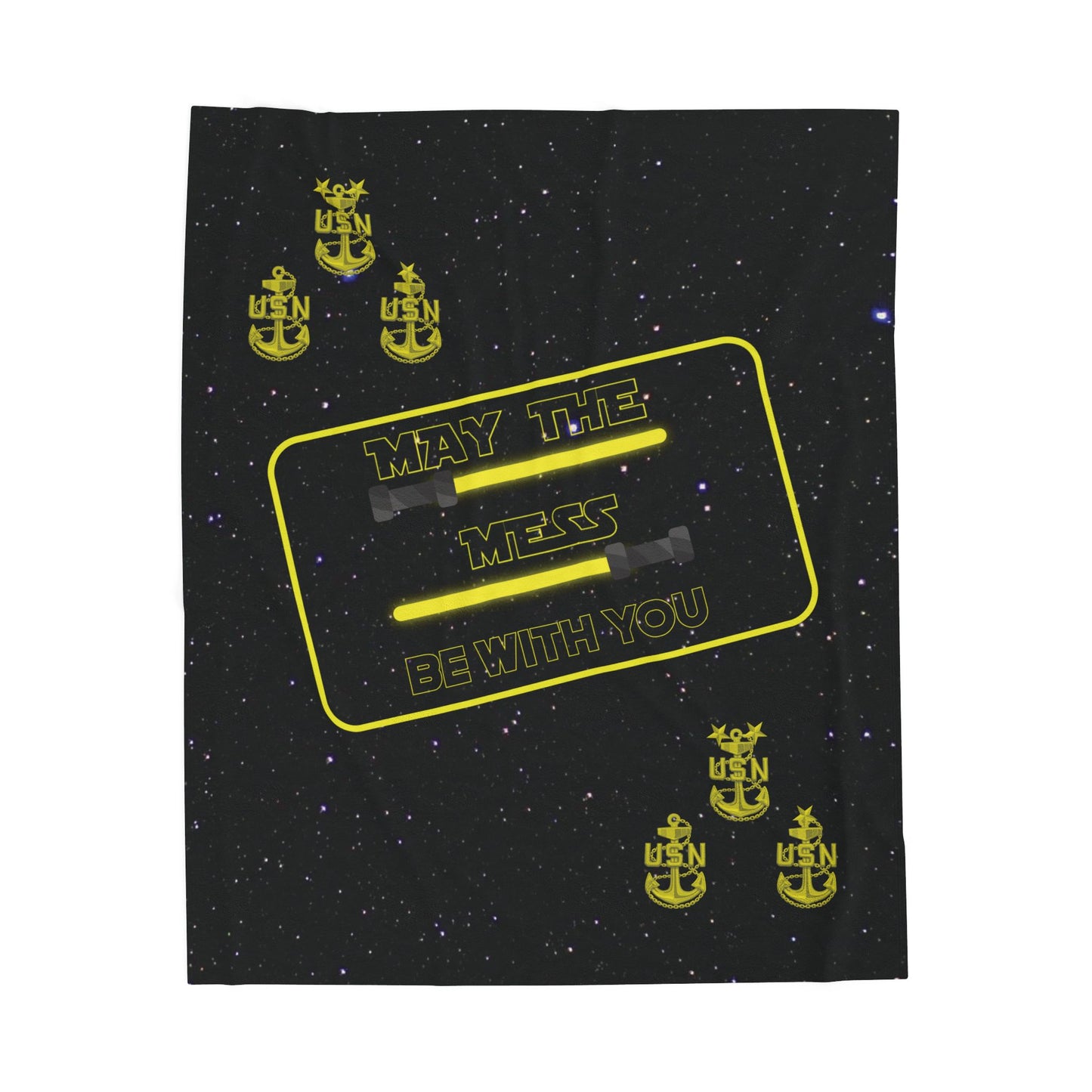 May The Mess Be With You ! Plush Blanket