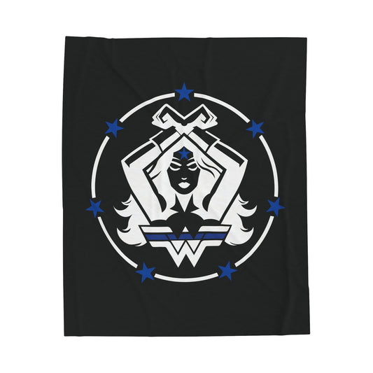 WW Blue Line Fleece Blanket