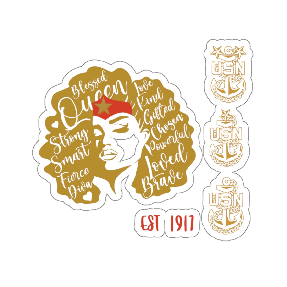 WW OG Diva Gold Sticker