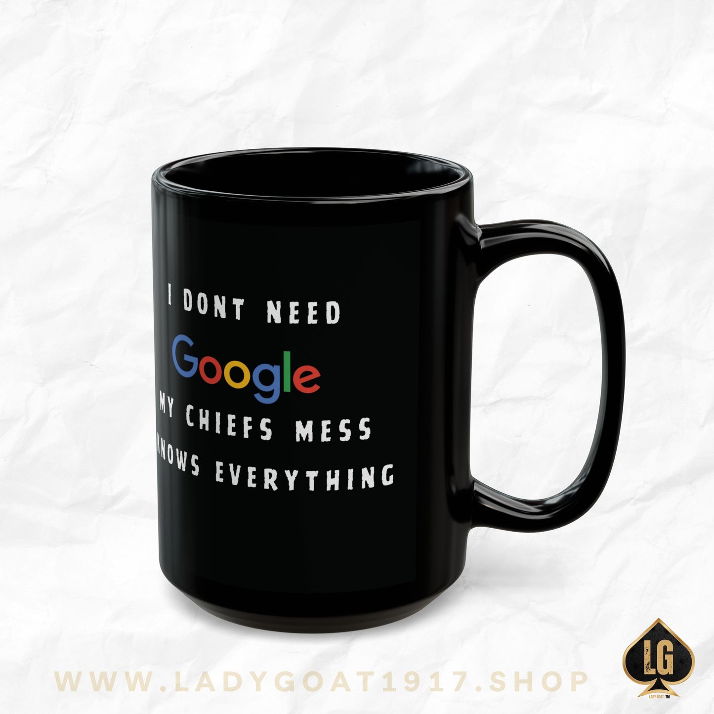 My Mess Black Mug
