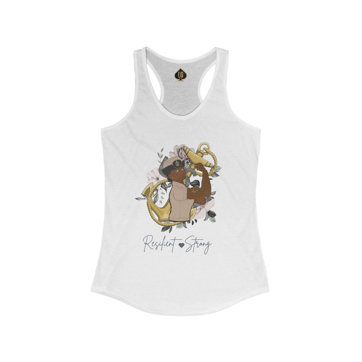 Resilient and Strong V5 Bucket Women's Ideal Racerback Tank