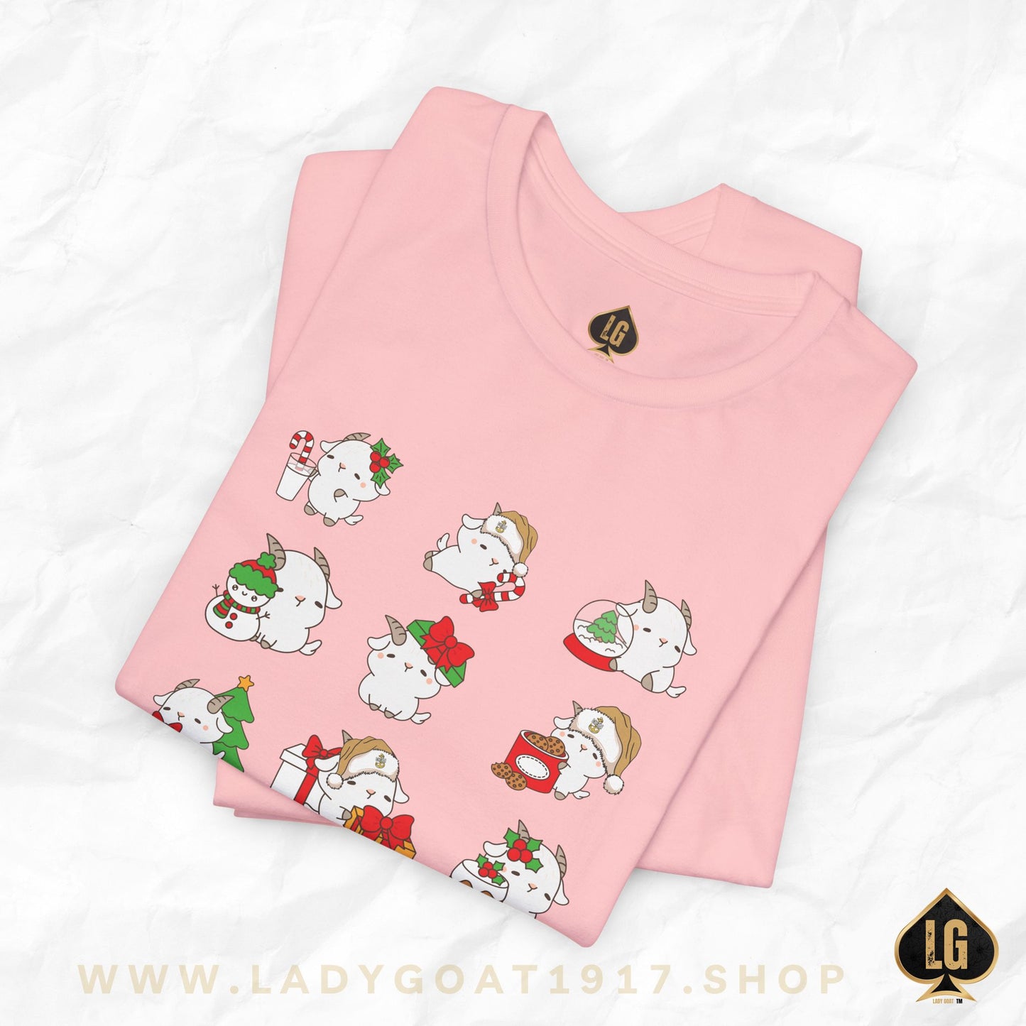 Hello Goat Christmas Unisex Tee
