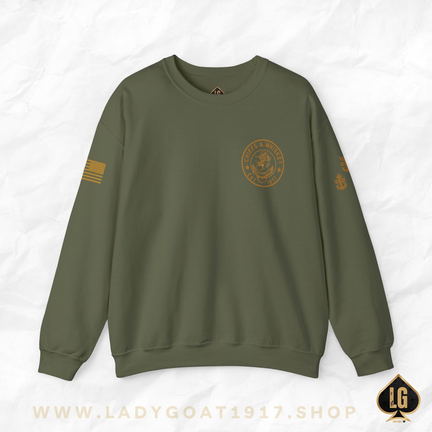 Chiefs and Whiskey V1 Crewneck Sweater