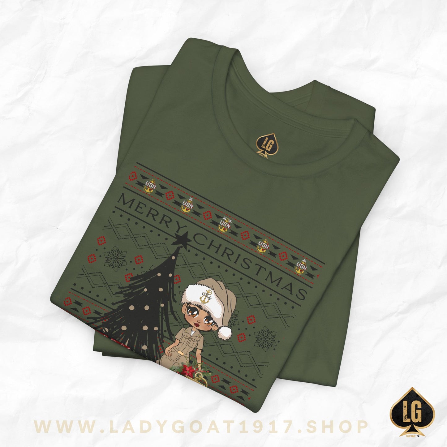Khaki Christmas V1 Unisex Tee