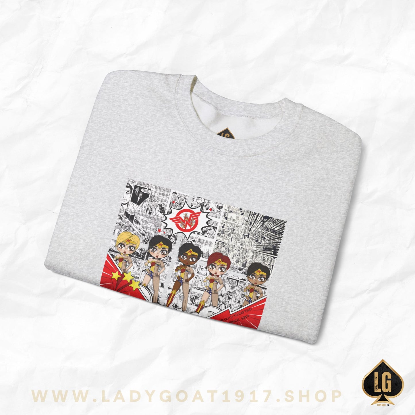 News Flash Comic Crewneck Sweater