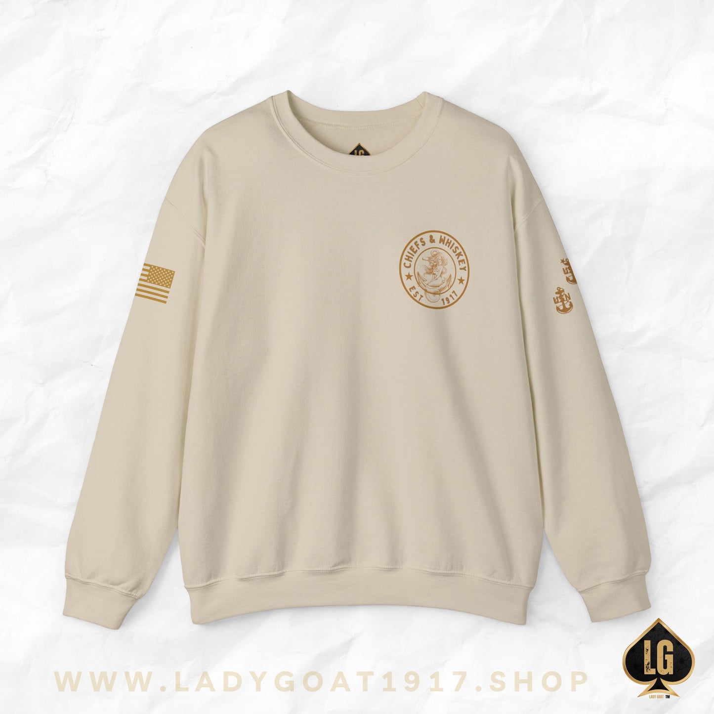 Chiefs and Whiskey V1 Crewneck Sweater
