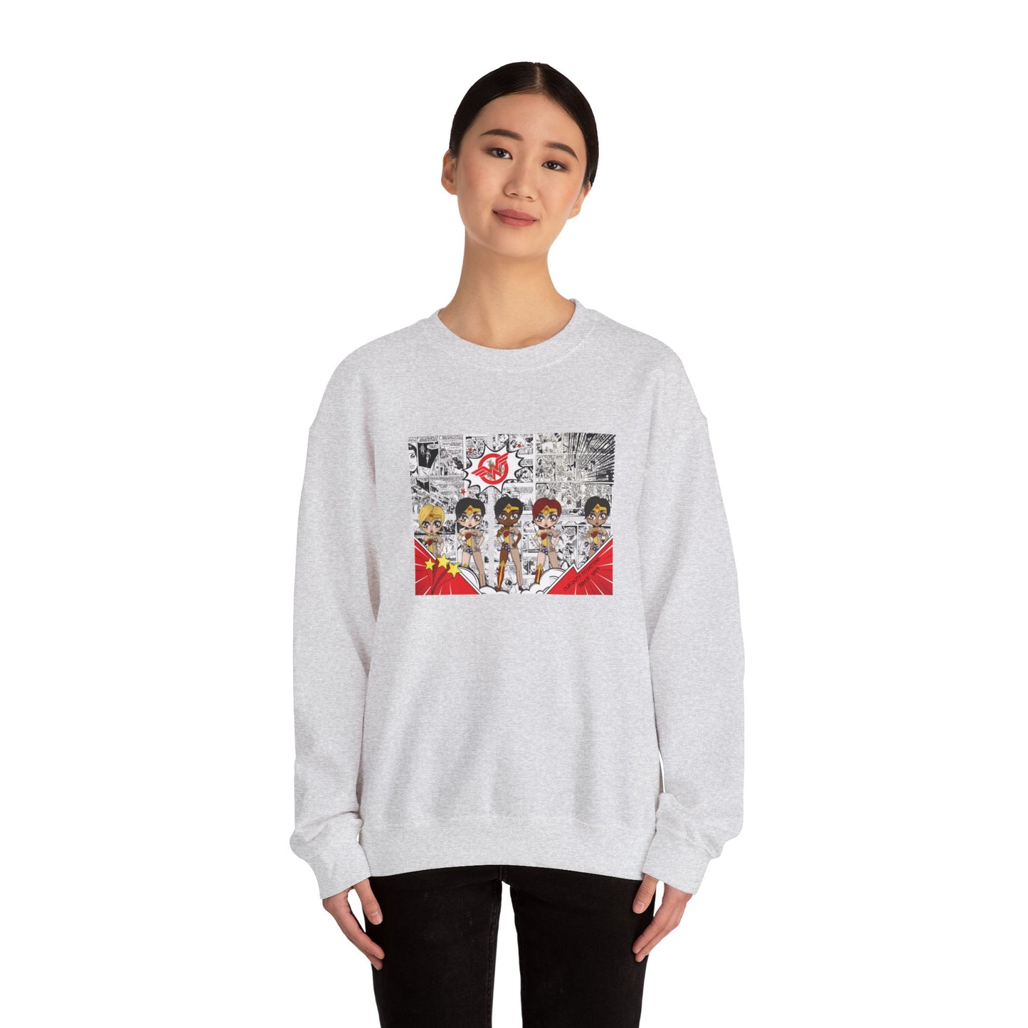 News Flash Comic Crewneck Sweater