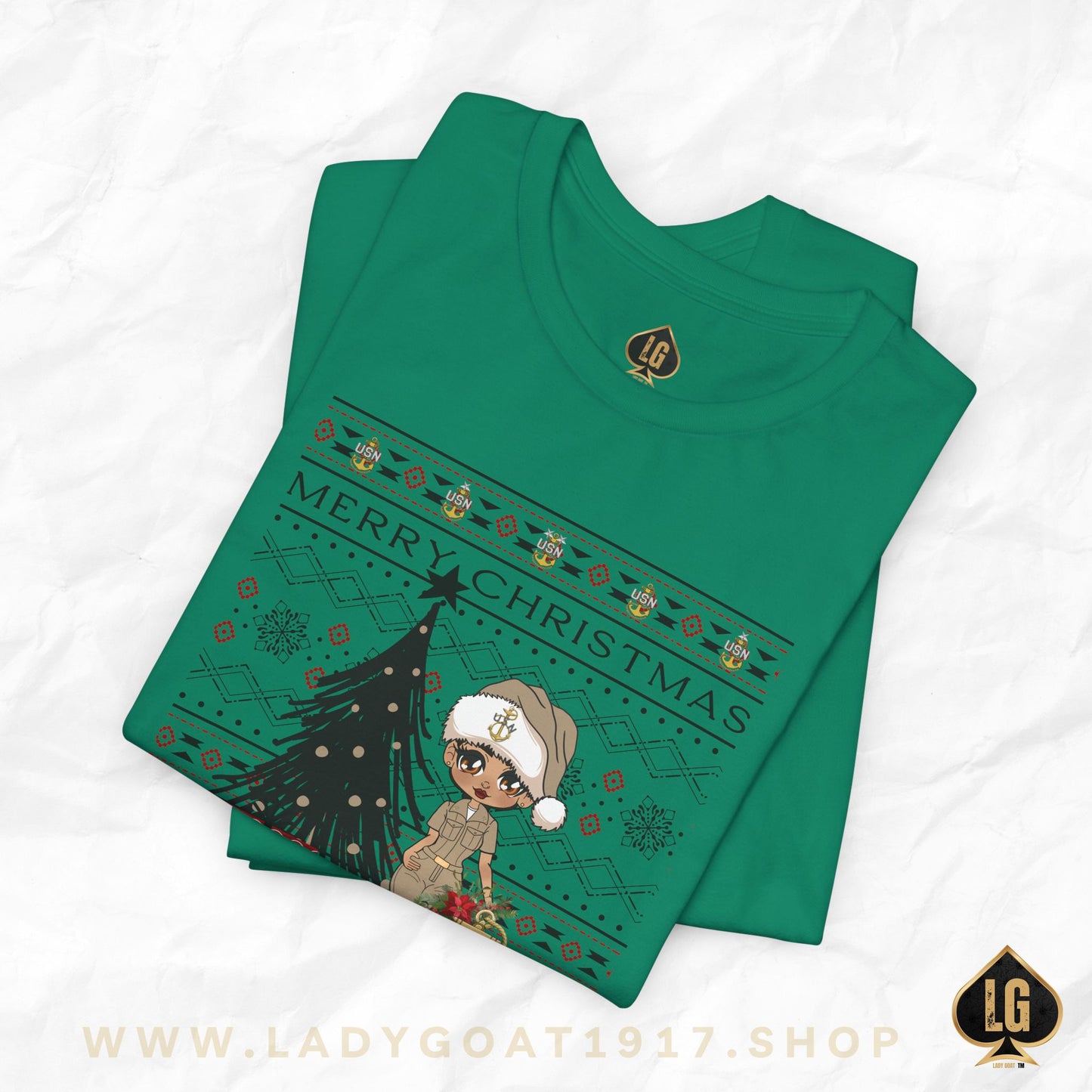 Khaki Christmas V1 Unisex Tee