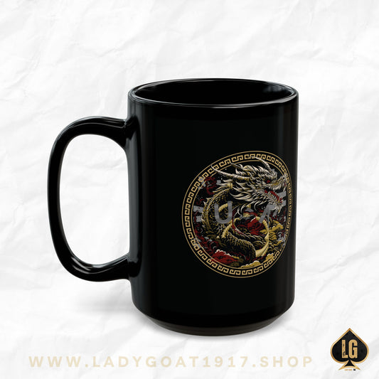 V1 Year of the Dragon  Black Mug