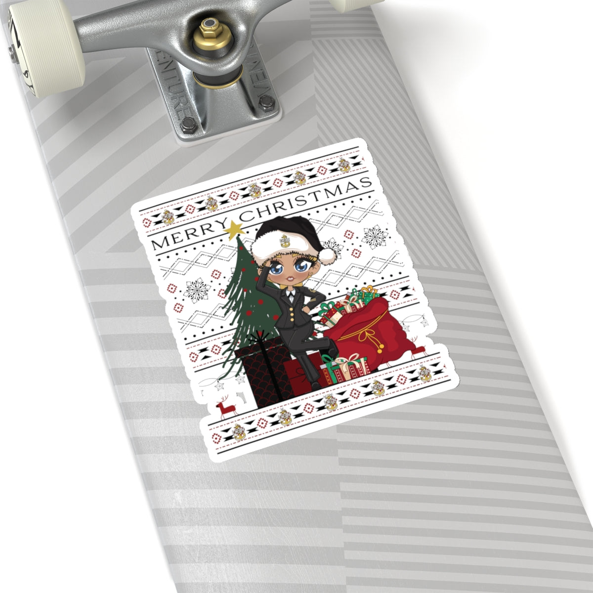Christmas  Blues V8 Stickers