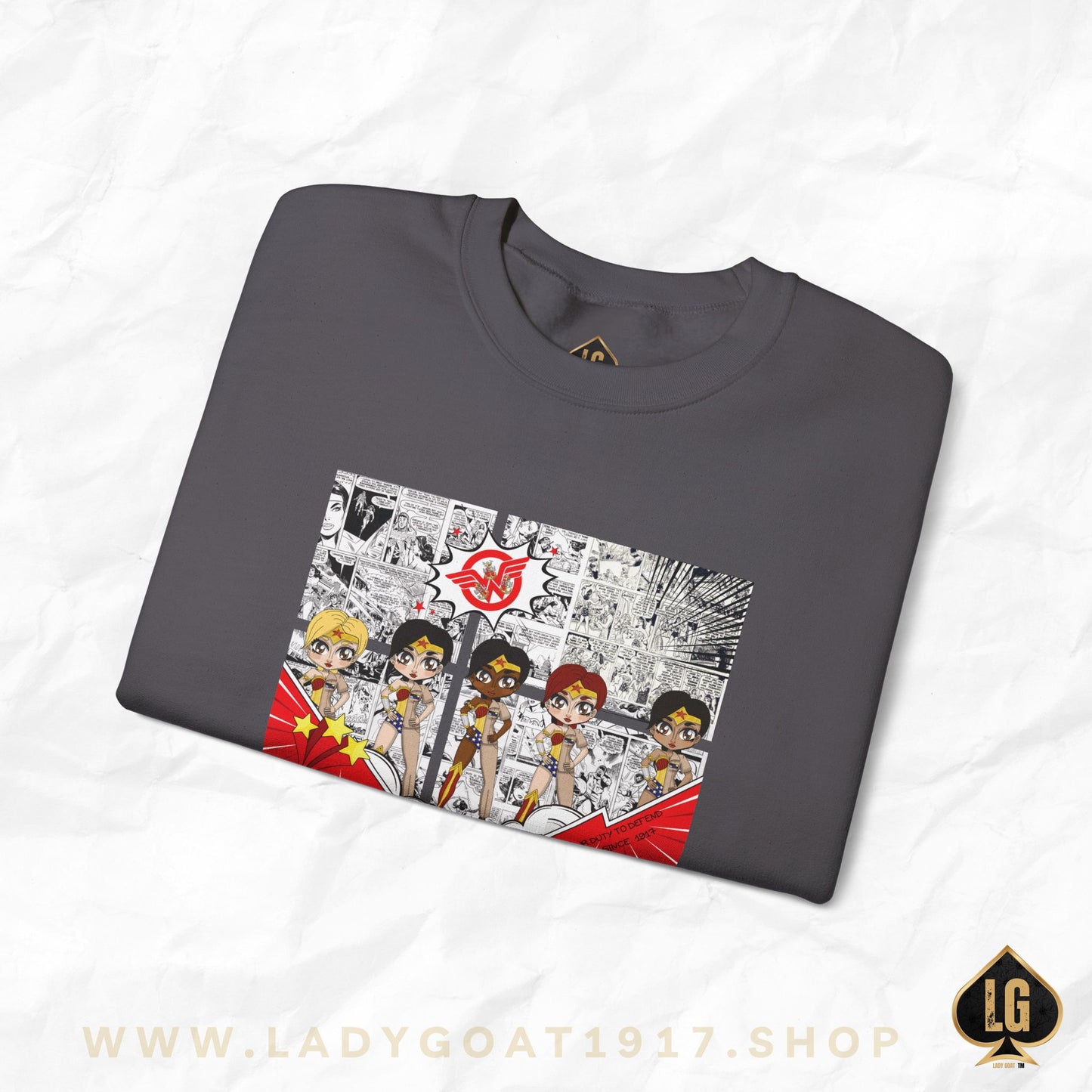 News Flash Comic Crewneck Sweater