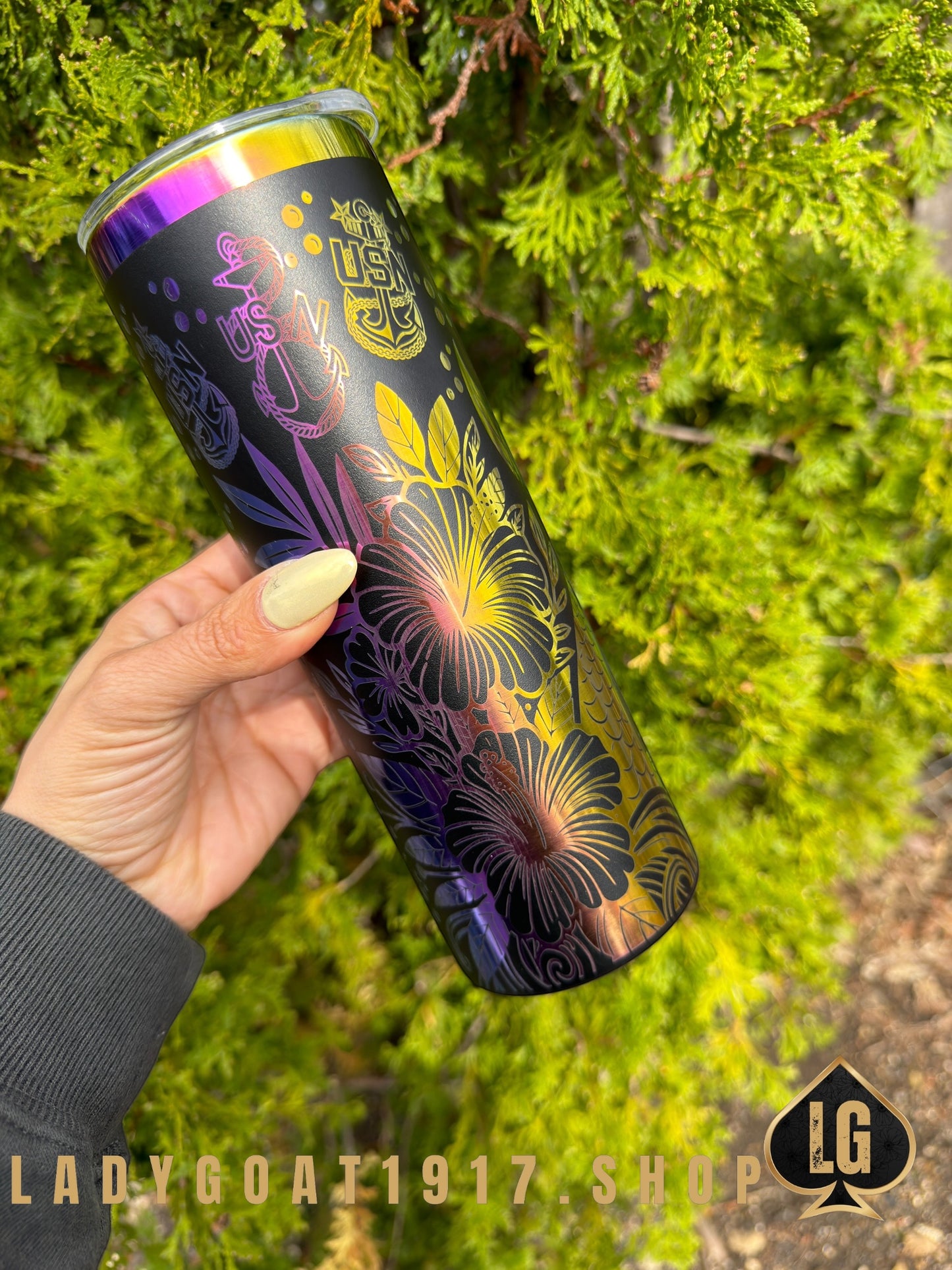 Crest of Wave Black OD 20oz Tumbler Limited w/ Accesories