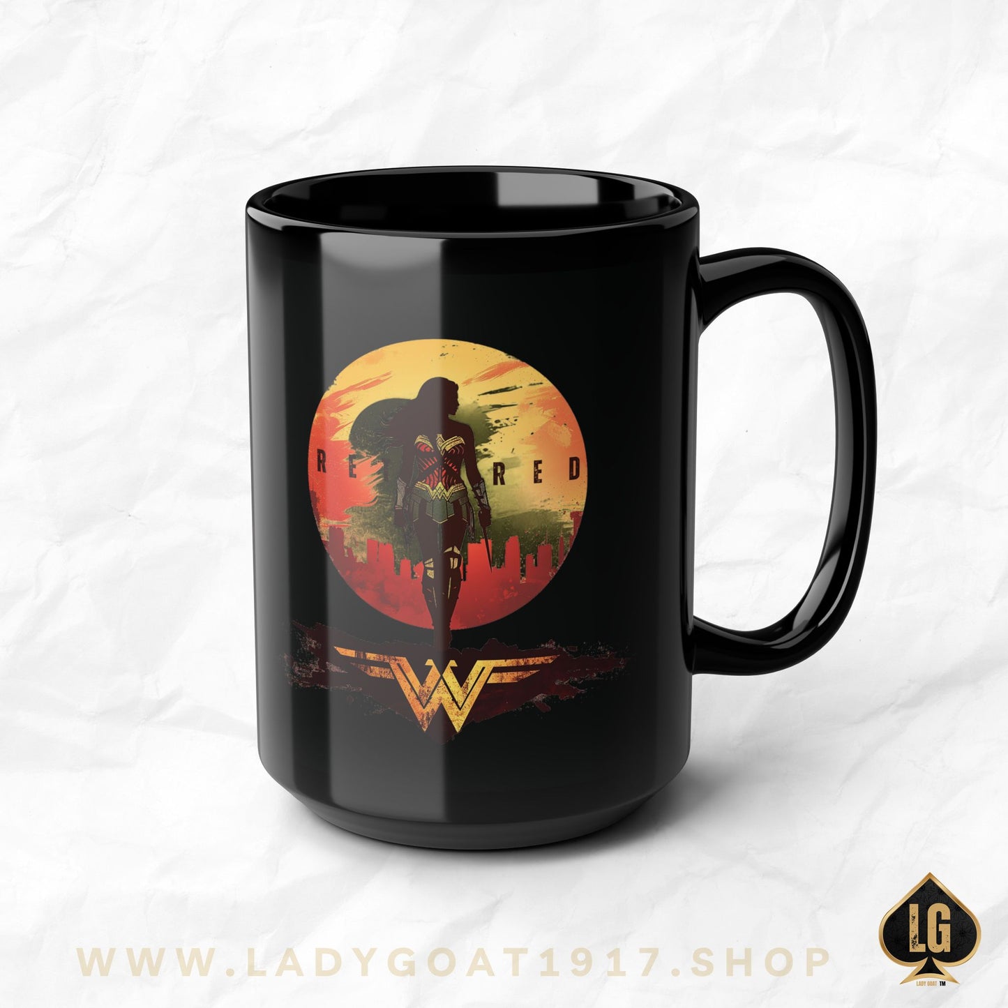 WW Retired Black Mug