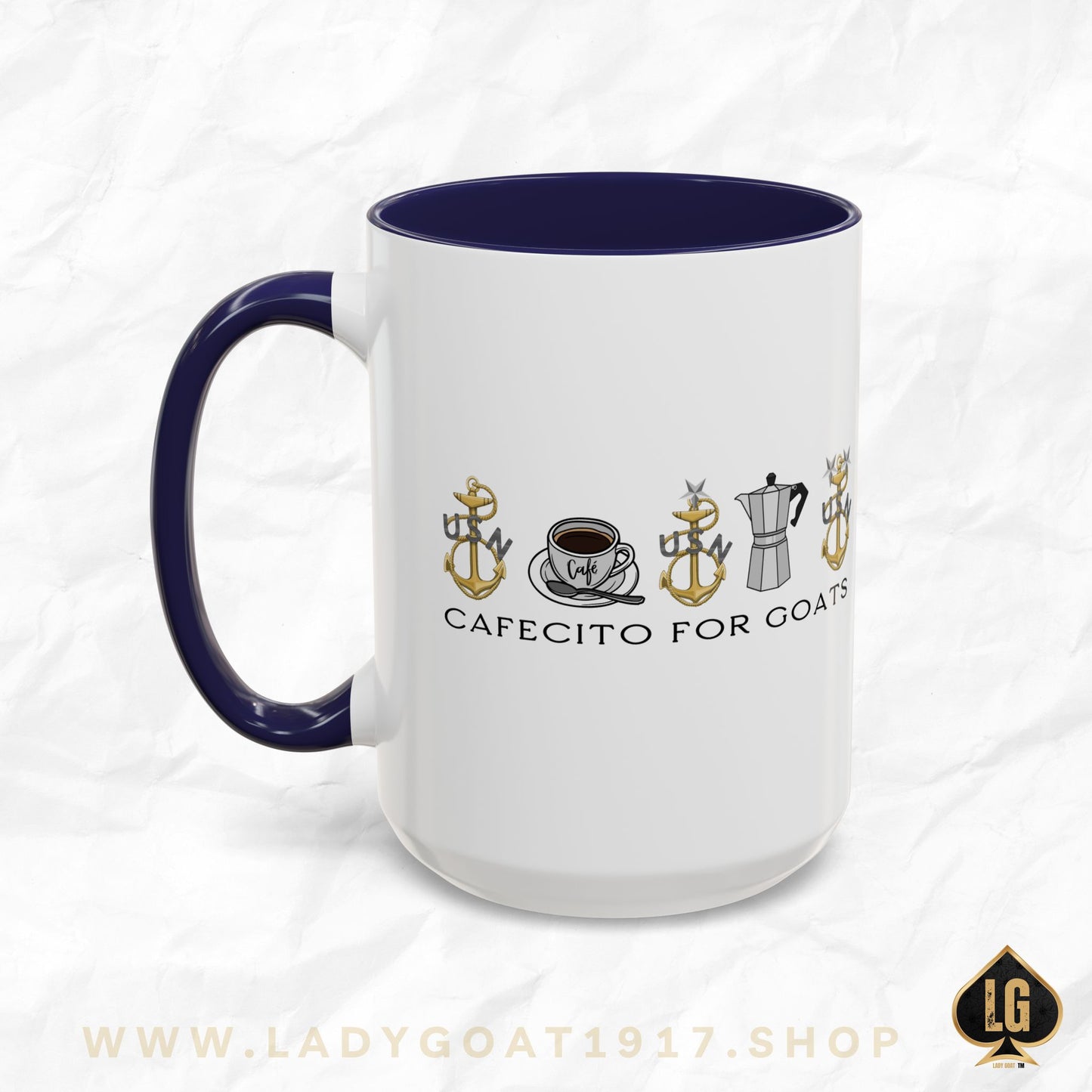 Vintage Cafecito for Goats Coffee Mug 15oz