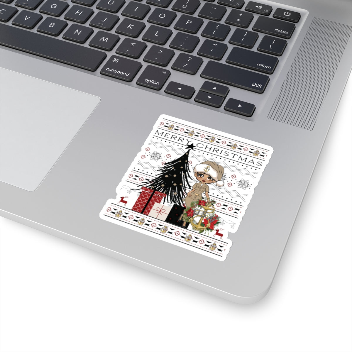 Khaki Christmas V1 Stickers