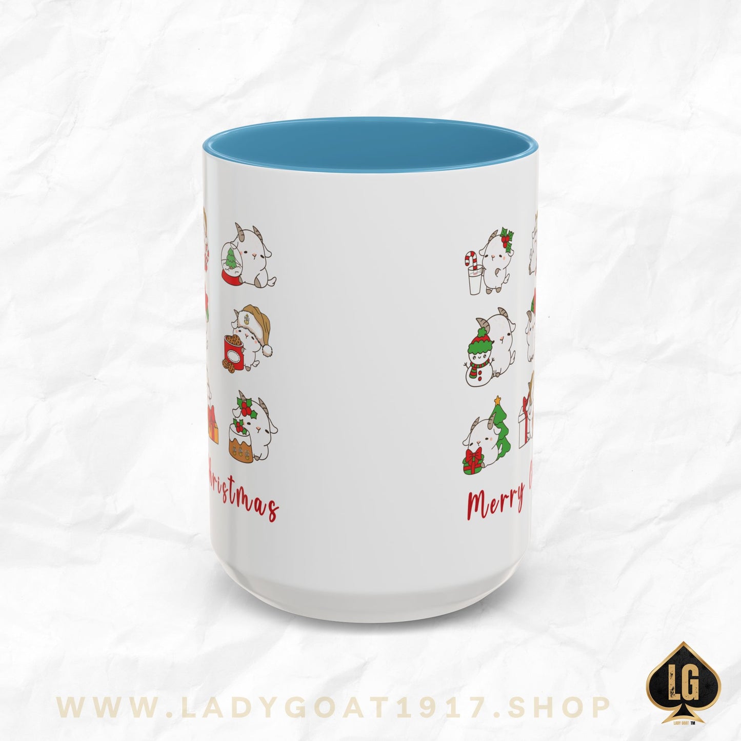 Hello Goat Christmas 15oz Mug