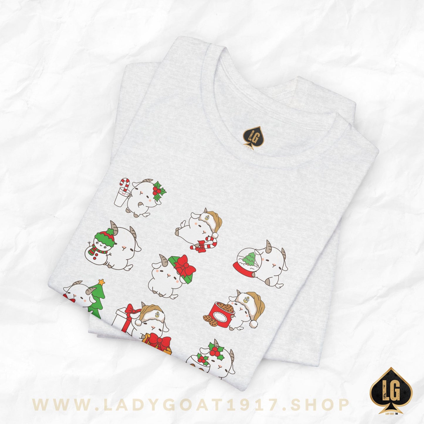 Hello Goat Christmas Unisex Tee