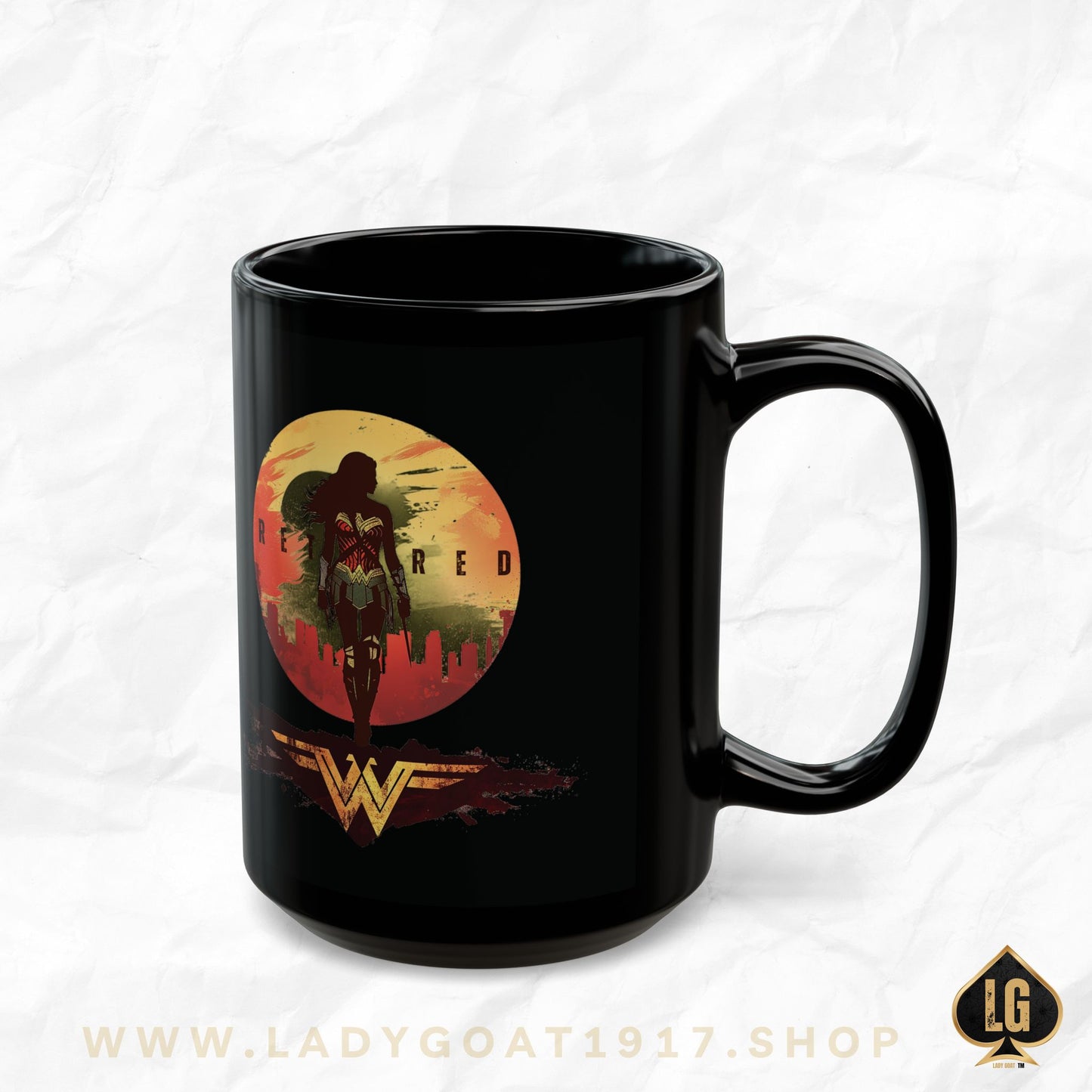 WW Retired Black Mug