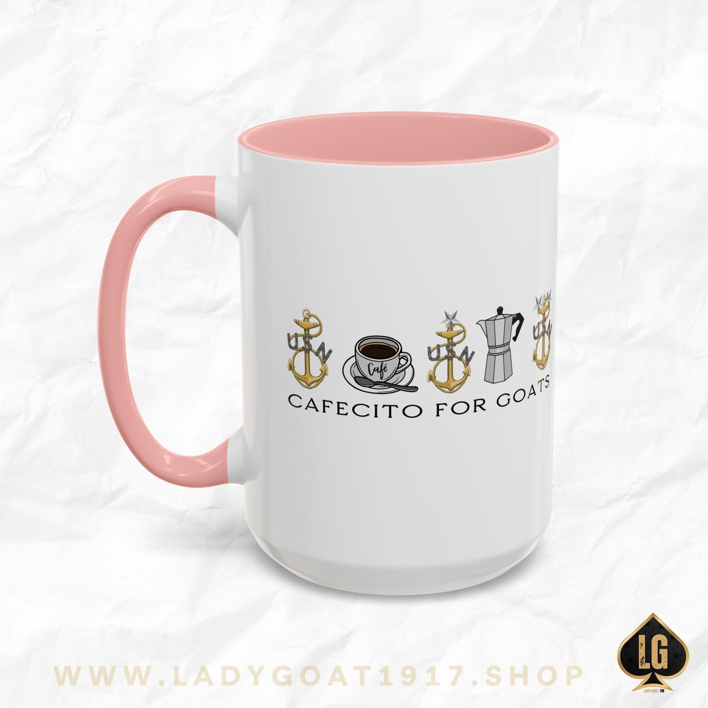 Vintage Cafecito for Goats Coffee Mug 15oz